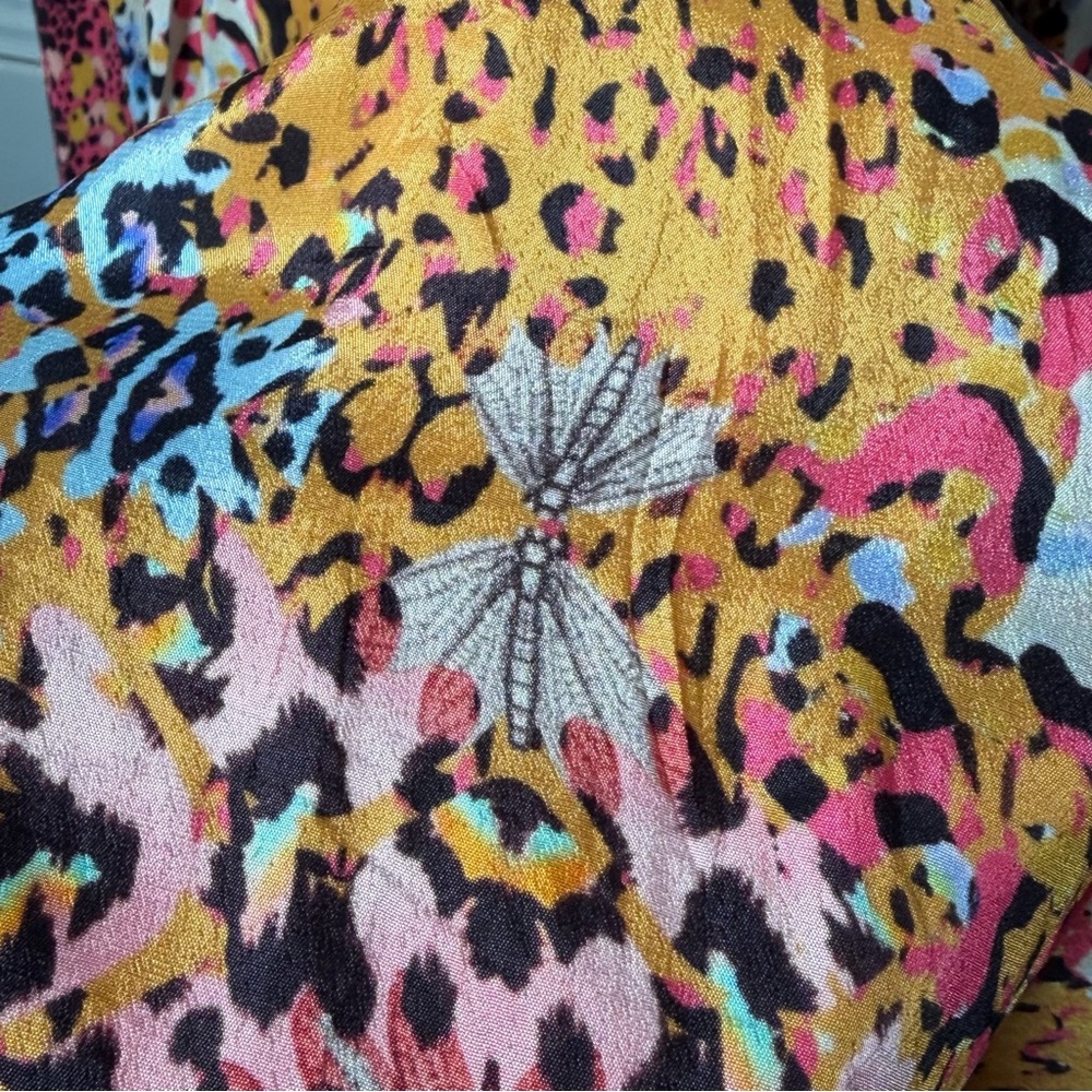 Bhanuni by Jyoti Maxi Skirt Boho Patchwork Animal Print Lined Size 6 - Picture 5 of 13